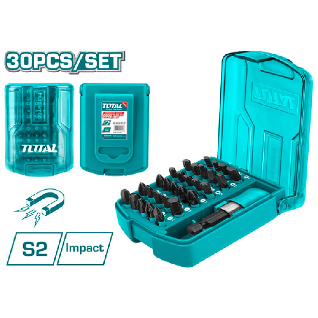 TACSD18306 Jgo x 30pcs Punteras de impacto 25mm INDUSTRIAL TOTAL