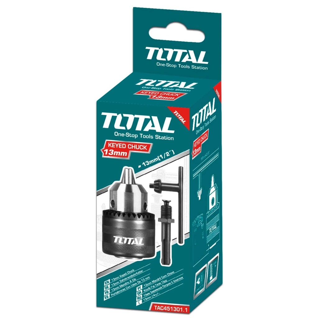 [TAC451301.1] TAC451301.1 Chuck 13 mm con adaptador TOTAL