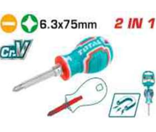 THT250206 Desarmador largo 2 en 1 TOTAL