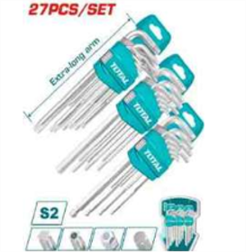 THT106KT0271 Jgo x 27pcs Llave Allen + Torx + Bola TOTAL