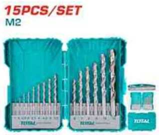 TACSDL51502 Broca para metal 15 pcs TOTAL TOTAL