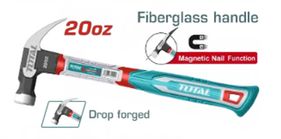 THCH61020 Martillo 20oz, mango fibra de vidrio TOTAL