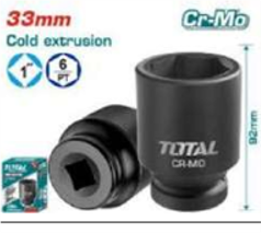 THHISD0133L Dado de impacto 1" 33mm TOTAL