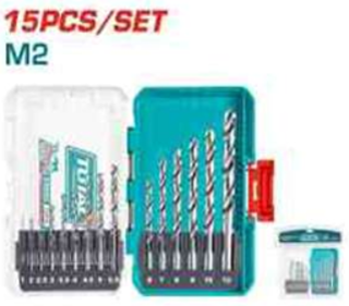 TACSDL51508 Jgo x15pcs Brocas para metal M2 PESADAS TOTAL