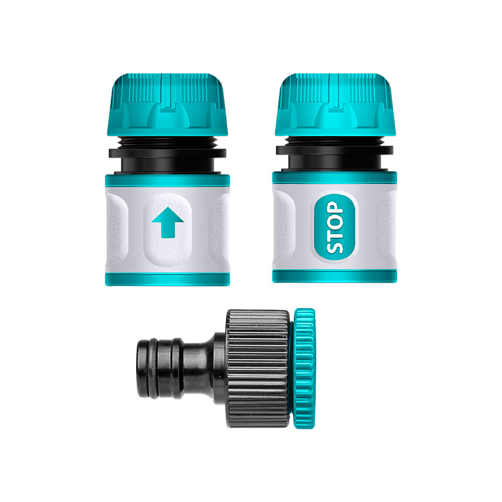 [THWS030301] THWS030301 Jgo x 3pcs Conectores Rapido Para Manguera TOTAL