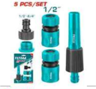 THHCS05122 Jgo x 5pcs Conectores Rapido Para Manguera TOTAL