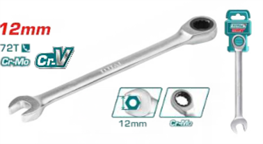 TCSPAR121 Llave con rachet 12mm TOTAL