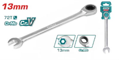 TCSPAR131 Llave con rachet 13mm TOTAL