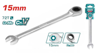 TCSPAR151 Llave con rachet 15mm TOTAL