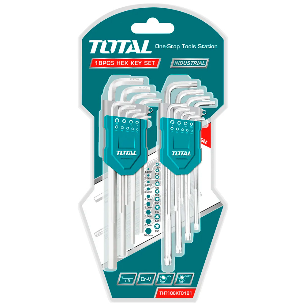 [THT106KT0181] THT106KT0181 Jgo x 18pcs Llave Allen + Torx TOTAL