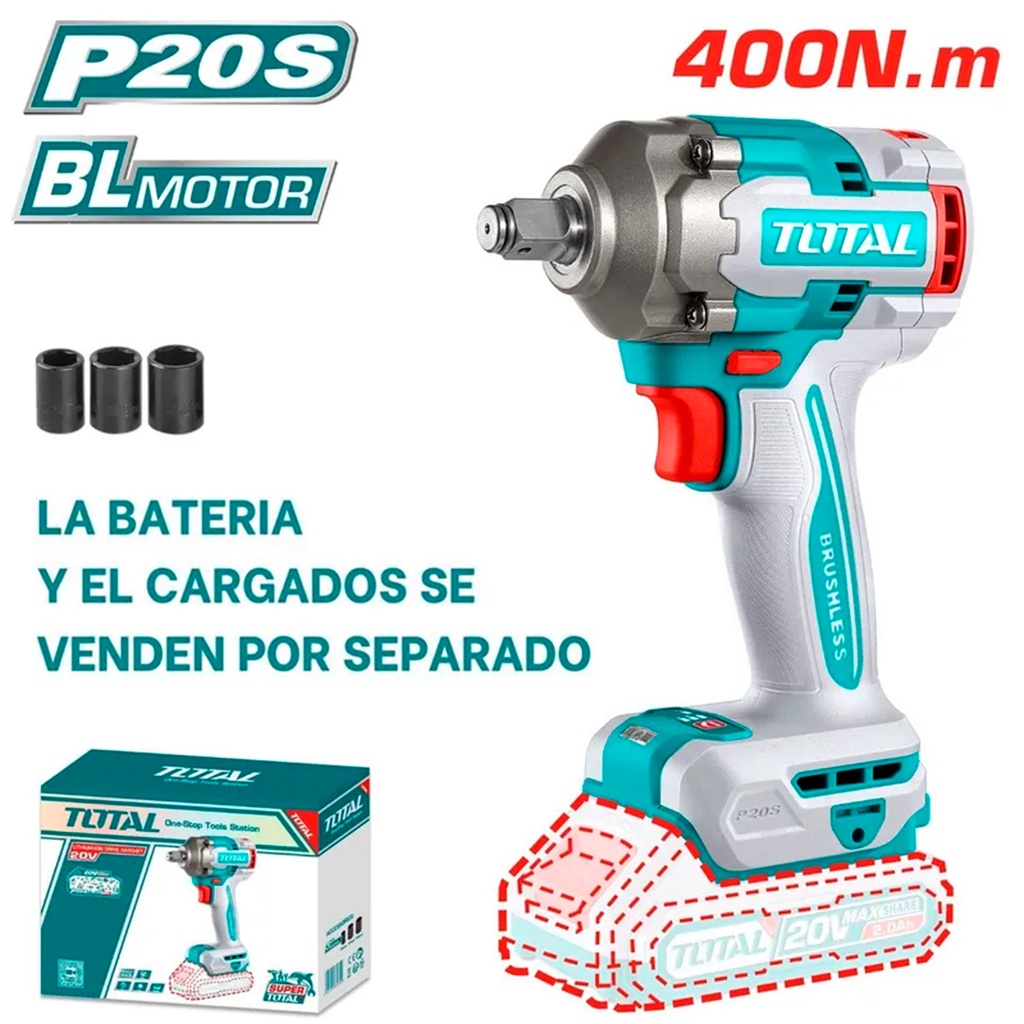 [TIWLI20401] TIWLI20401 Llave de impacto 20v 400Nm, SOLO CABEZAL TOTAL