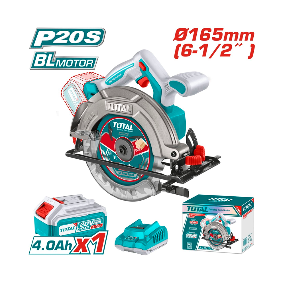 [TSLI16521] TSLI16521 Sierra circular 6 1/2" 20v TOTAL