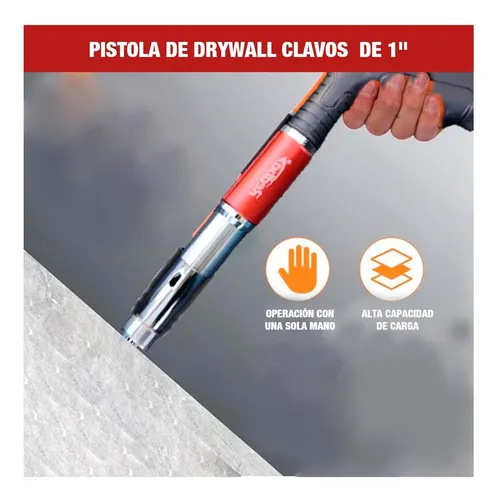 RB-PISDRY-22 PISTOLA DE CLAVO REDBO-CLAVO DE 1" REDBO