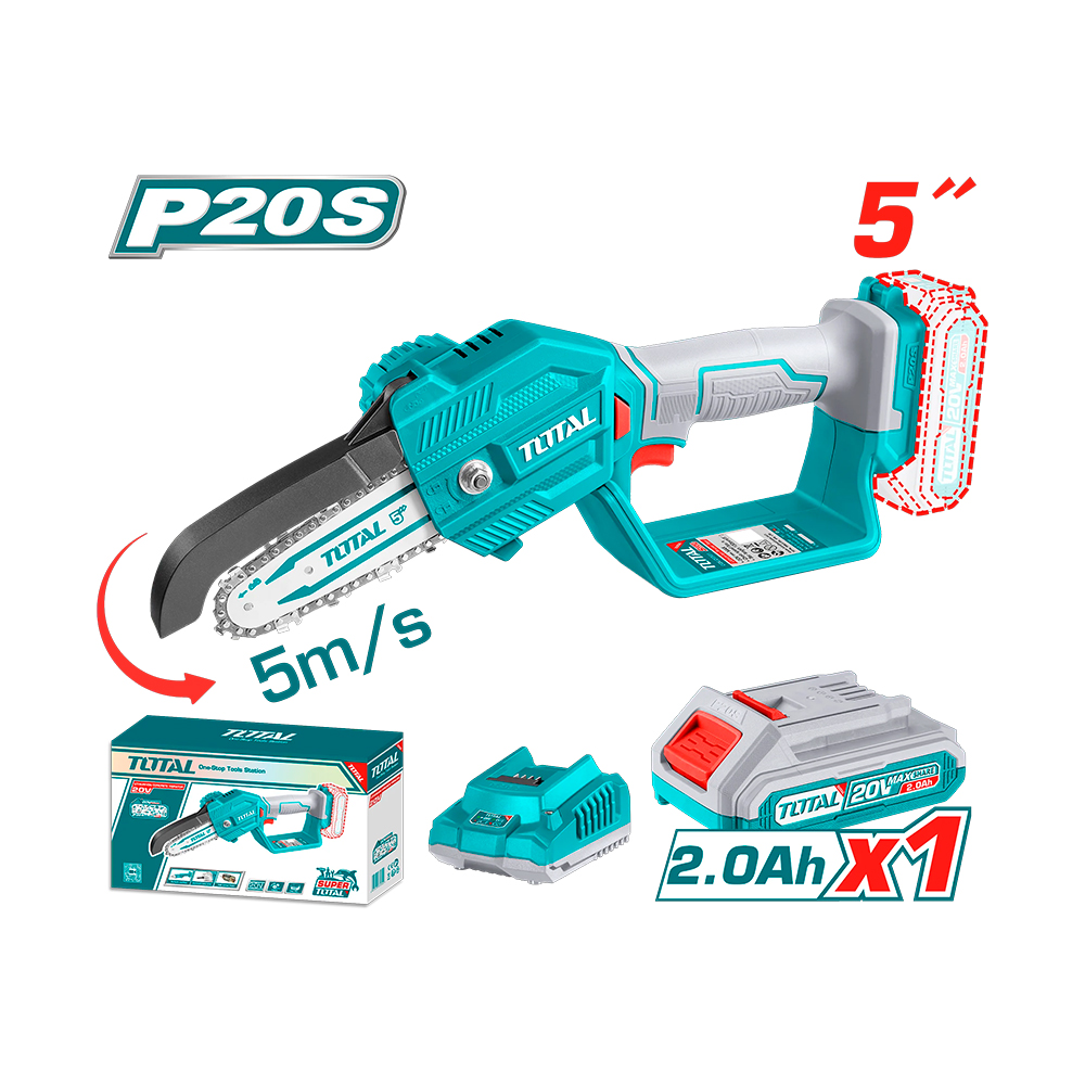 [TGSLI20581] TGSLI20581 Mini Sierra 5" 20V. con 1 batería y cargador TOTAL