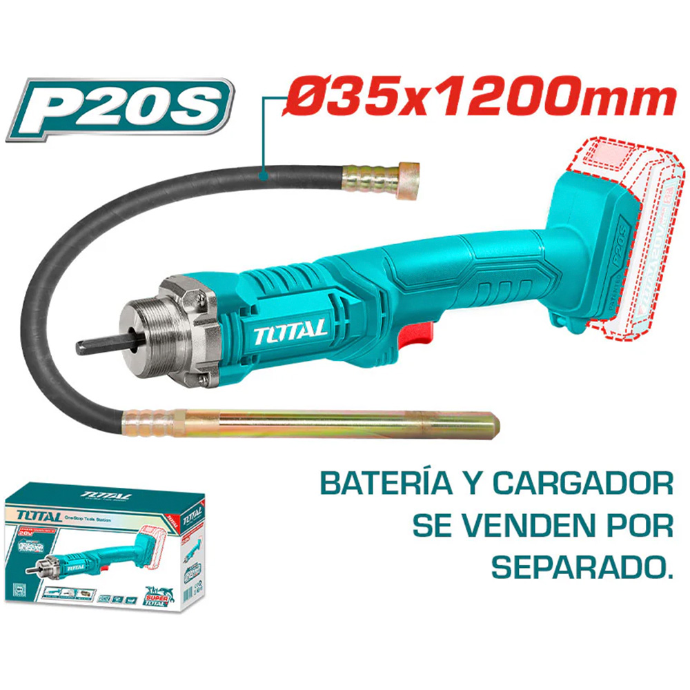 TCVLI202301 Vibrador de concreto 20V TOTAL