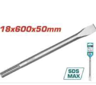 TAC15221832 Cincel SDS MAX plana 60cm  Hoja Ancha TOTAL
