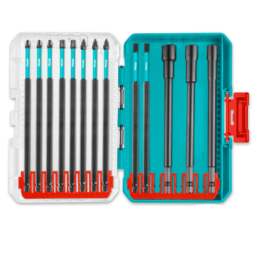 TACSDL01306  Jgo x13pcs Punteras largas de impacto TOTAL