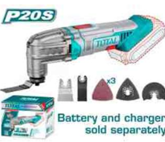 TMLI2022 Herramienta Multipropósito 20V. c/accesorios. equipo solo TOTAL