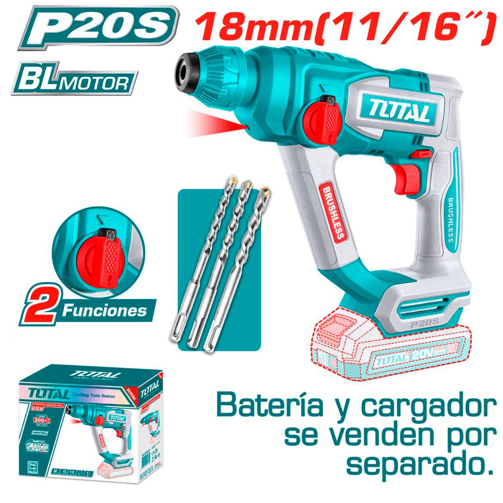 [TRHLI20188] TRHLI20188 Rotomartillo PLUS 18mm PESADO, SOLO  CABEZAL TOTAL