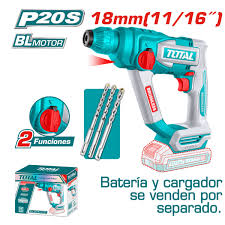 TRHLI201881 Rotomartillo PLUS 18mm, con 1 batería y  cargador TOTAL