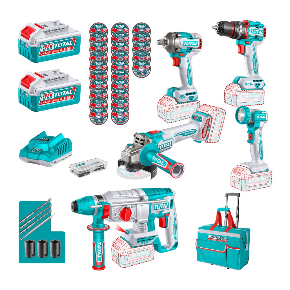 [TCKLI20592] TCKLI20592  Mega COMBO TOTAL 5PCS INDUSTRIAL TOTAL