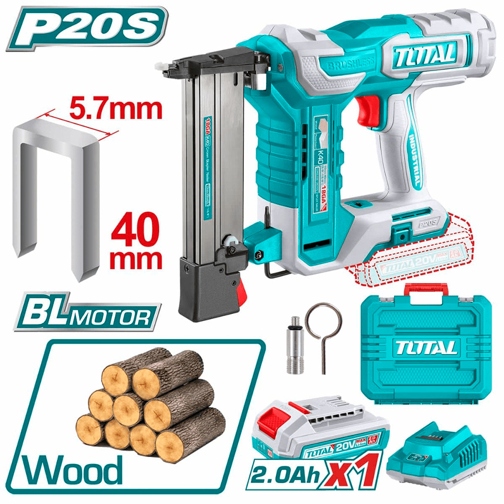 [TCSNLI6008] TCSNLI6008 Engrapadora 40mm 20V COMPLETO TOTAL