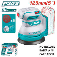 TROSLI2002 Lijadora orbital 5" 20v EQUIPO SOLO TOTAL