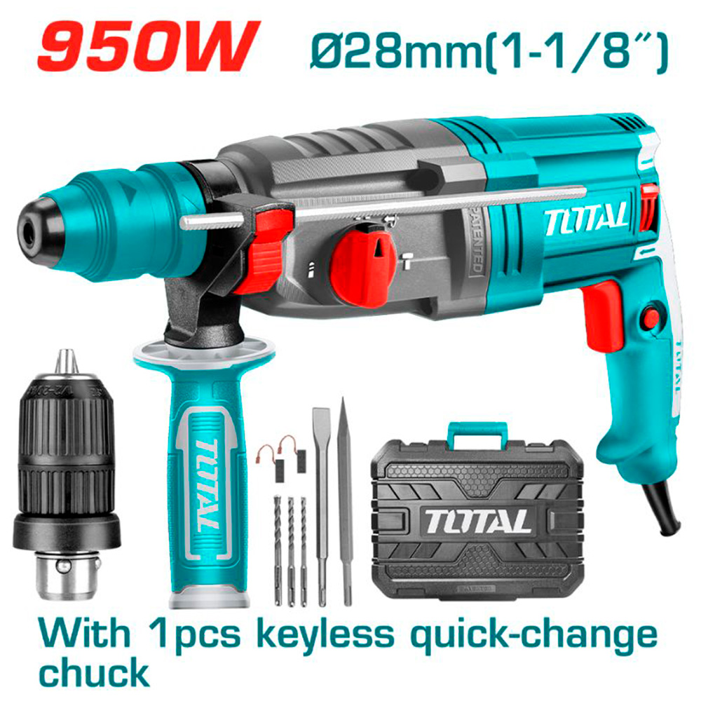TH309288-2 Rotomartillo con acople de broca 950w TOTAL