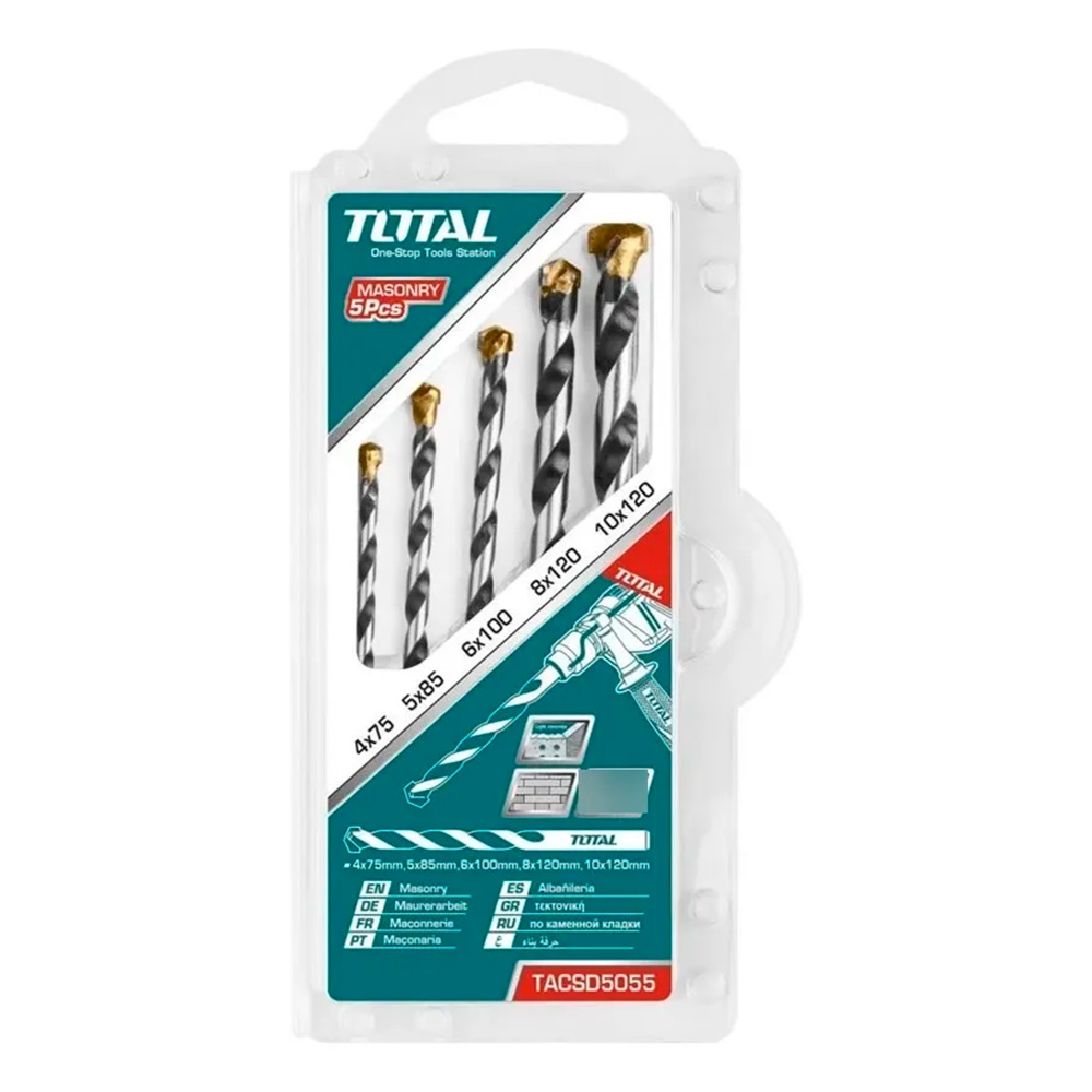 [TACSD5055] TACSD5055 Jgo x 5pcs Broca para concreto TOTAL