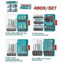TOS24094 Mega Combo de 4 Set de brocas TOTAL