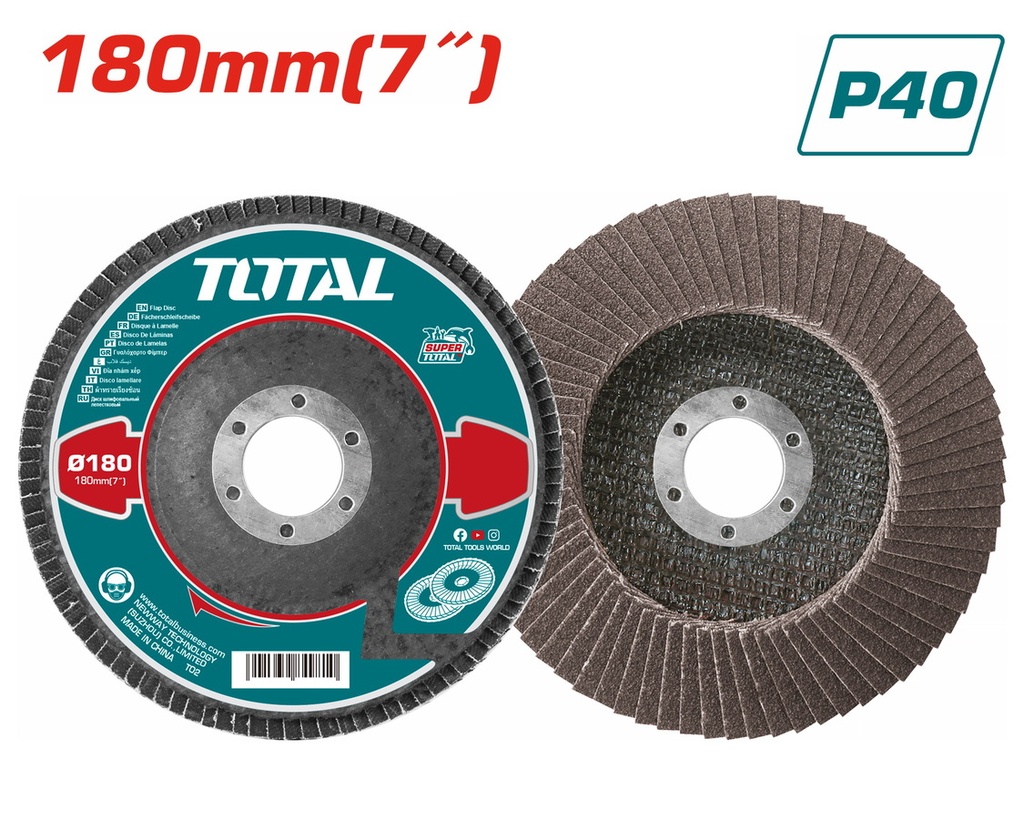 TAC631802 Disco flap 7" P60 TOTAL
