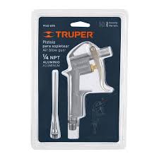 19235 Pistola de aluminio para sopletear, boquilla ext 4", TRUPER