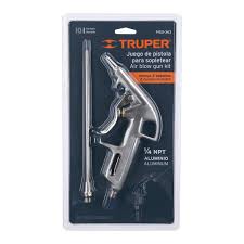 10647 Pistola de aluminio para sopletear, 2 boquillas, TRUPER