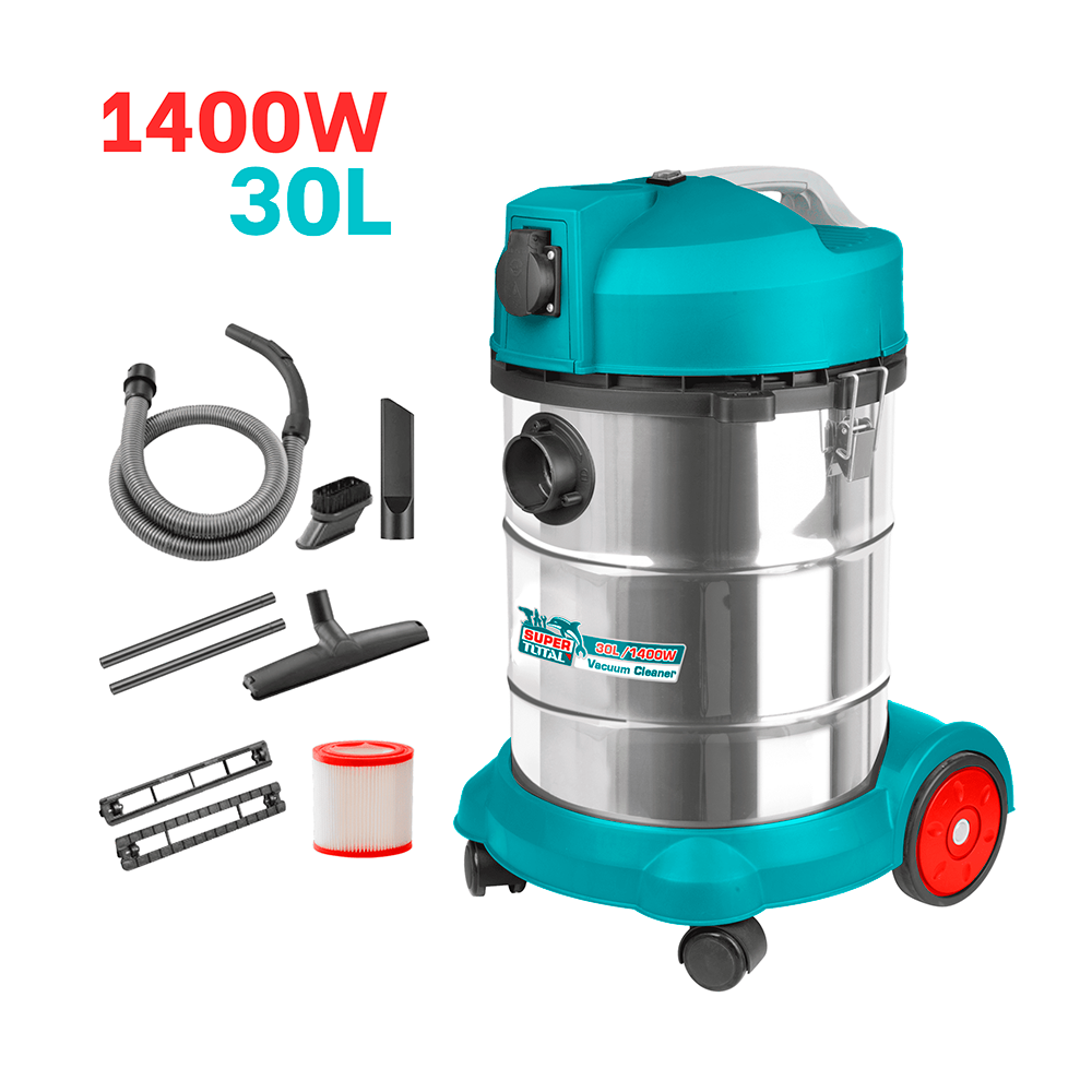 TVC14301 Aspiradora 30L, 1400w , acero inox INDUSTRIAL TOTAL