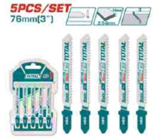 TJSBT118B Jgo x5pcs Hoja para SIerra Caladora para metal TOTAL