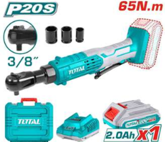TDRLI2060152 Llave rachet 3/8" 20V con MALETA TOTAL