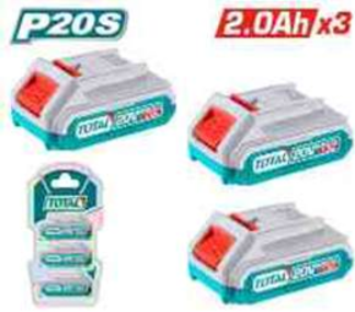 TOSLI240311 Pack de 3 Batería 2Amp 20V TOTAL