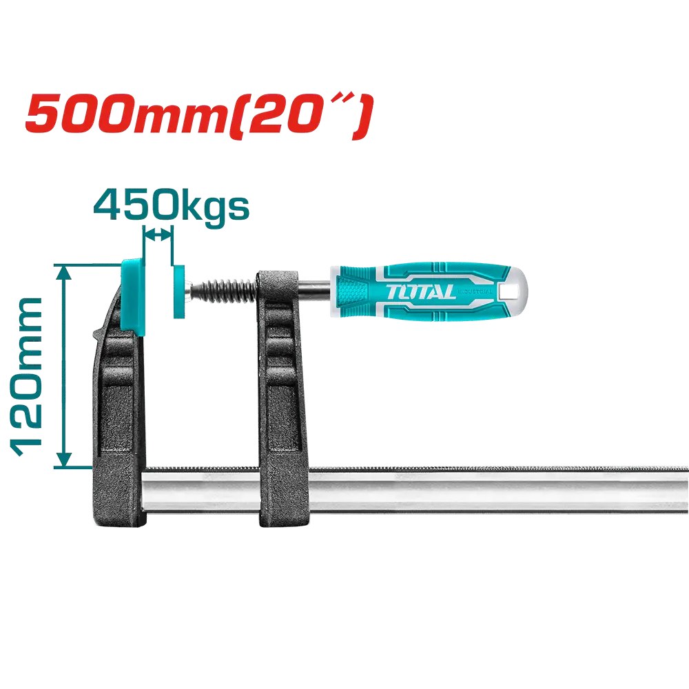 THT1321203 Prensa carpintero F TOTAL 120x500mm