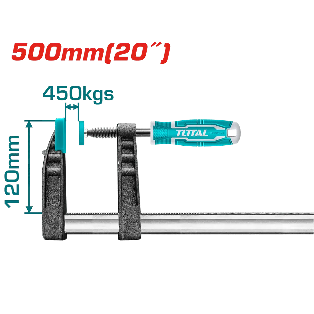 THT1321203 Prensa carpintero F TOTAL 120x500mm