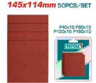 TAC749141121 Jgo x50pcs Lija Cuadrada TOTAL