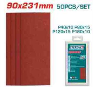 TAC7492412 Jgo x50pcs Lija Rectangular TOTAL