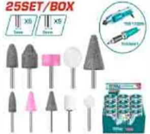 TAKB1001 KIT DE PIEDRAS PARA RECTIFICADOR 10PZS EJE:6MM TOTAL