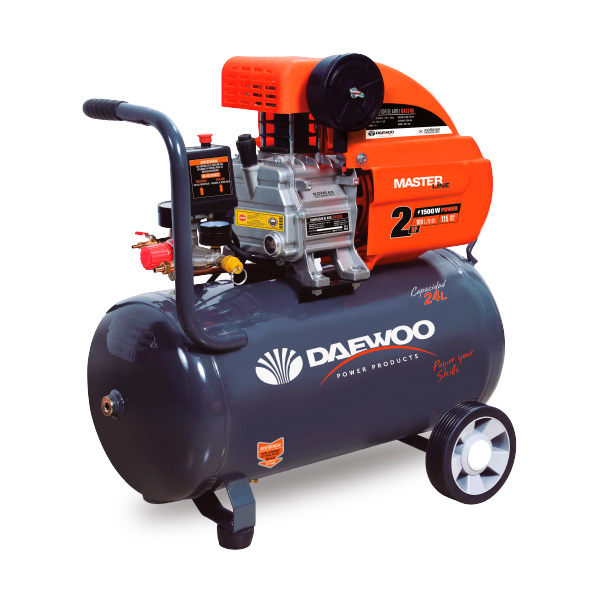DCDAC24D COMPRESORA DE AIRE DAC24D 24 LITROS 2HP DAEWOO