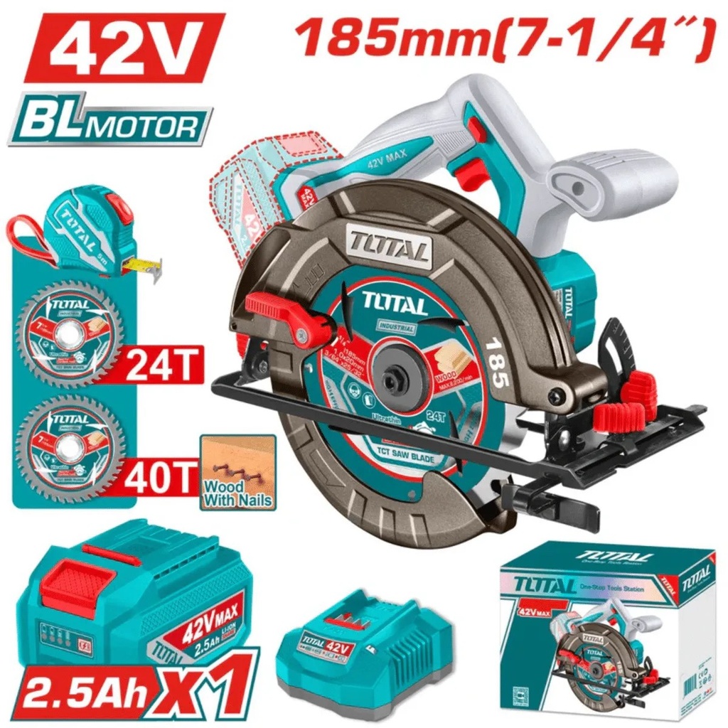 TSLI4218511  Sierra Circular 7 1/4" 42V -TOTAL