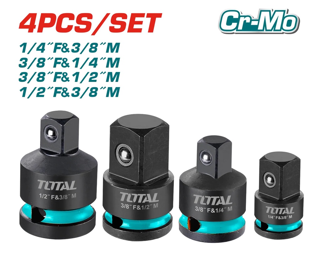 THISAD12438  Jgo X4PCS adaptadores de dados de impacto TOTAL