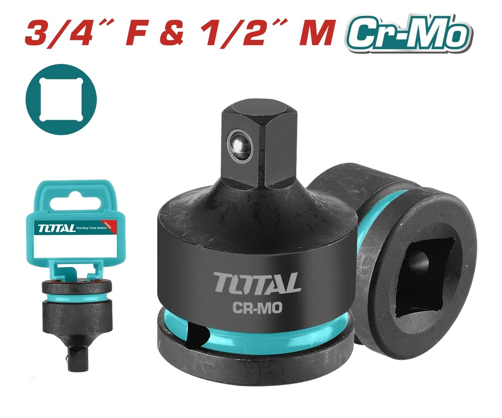 THIAD3412  Adaptador de dado de impacto 3/4" a 1/2" TOTAL
