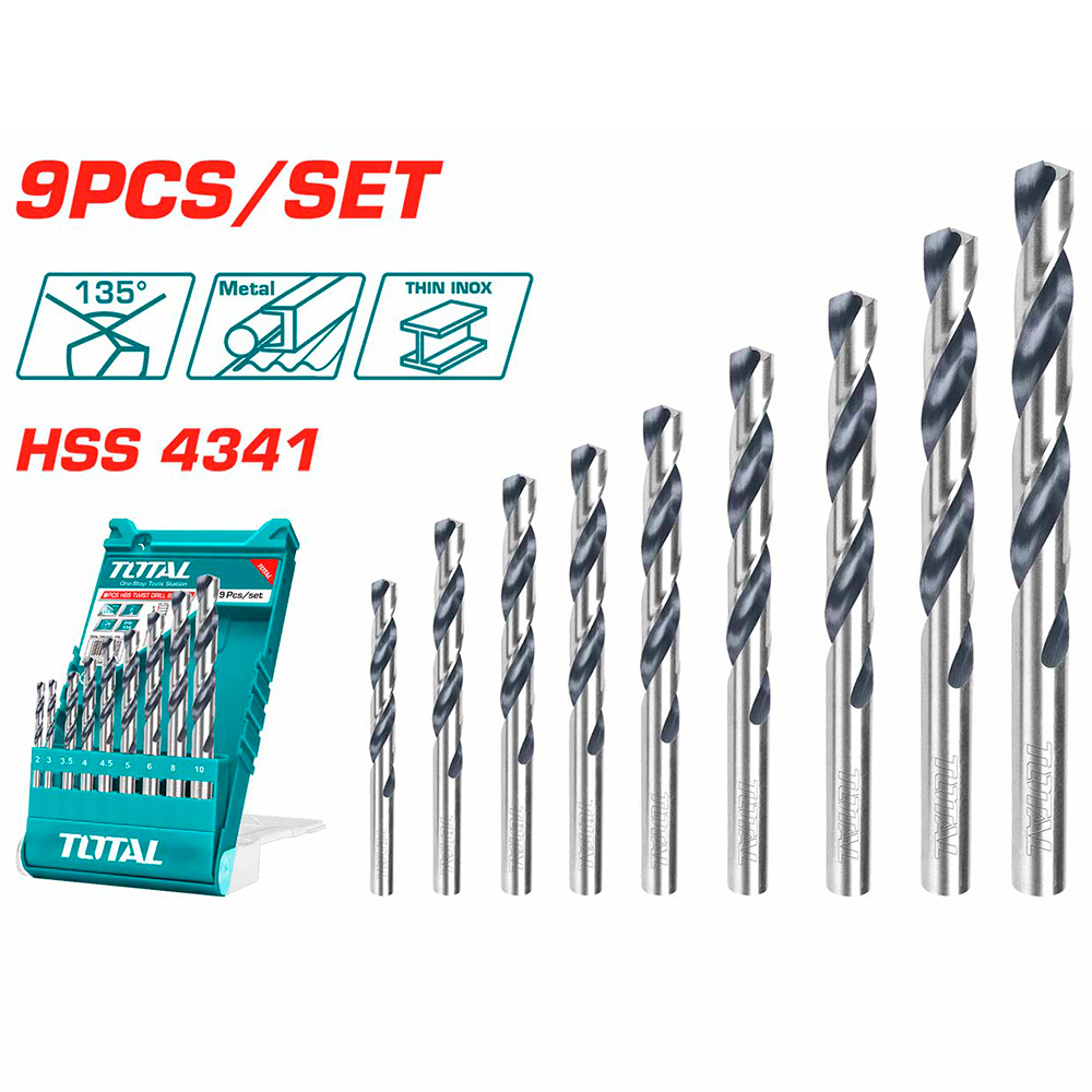 [TACSD0095] TACSD0095 Broca para metal 9 pcs TOTAL