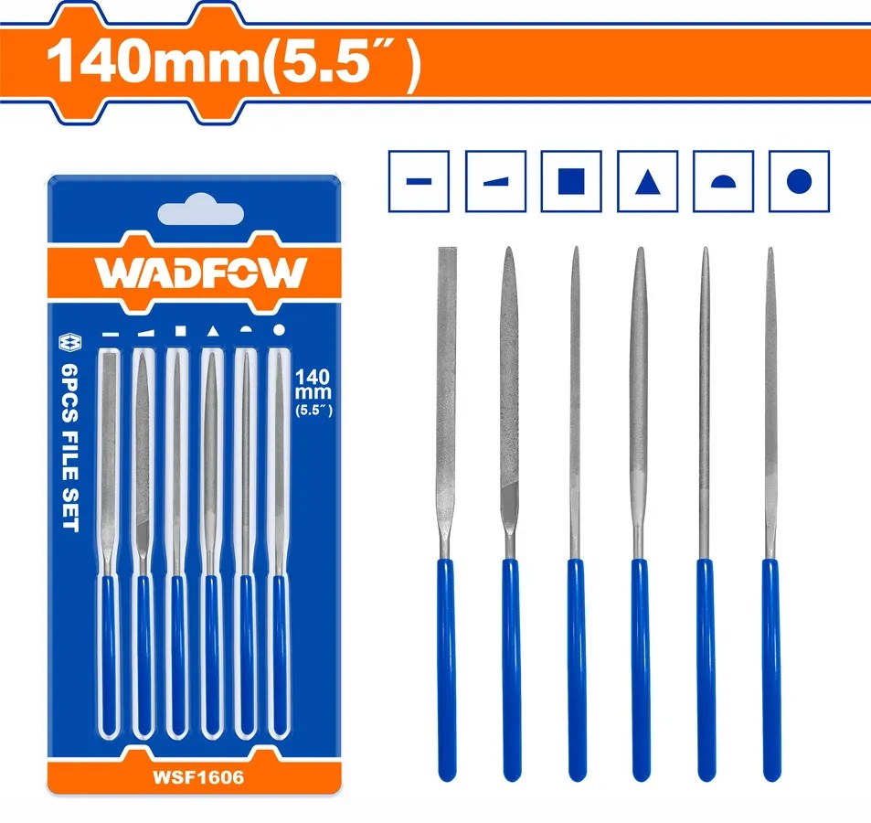 WSF1606 Jgo x6pcs de limas WADFOW