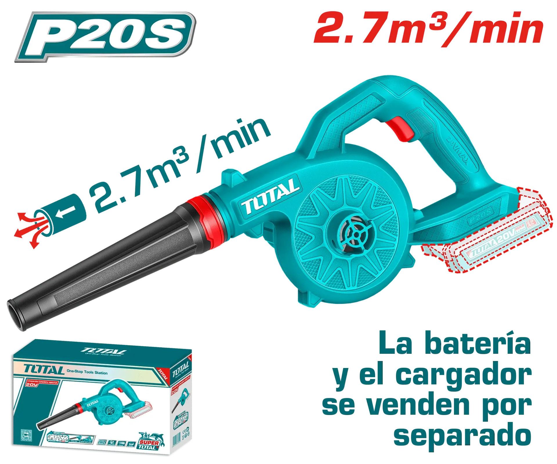 TABLI2078 SOPLADORA 20V PESADA TOTAL