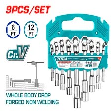 TLASWT0901 Jgo Llave pipa L 9pcs TOTAL, Cr-v TOTAL